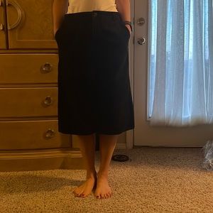 Ralph Lauren black denim skirt